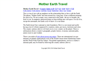 Tablet Screenshot of motherearthtravel.com